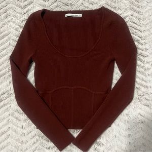 A&F Corset Style Sweater, size small